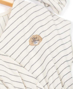 CROBY Ensemble Robe Fille Rayée Bleu Marine et Grège avec Bandeau Assorti 7 CROBY Ensemble Robe Fille Rayée Bleu Marine et Grège avec Bandeau Assorti -Terredemarins prod 7220 robe accessoire fond grege raye indigo croby 666x812 fc7ea0111e0b