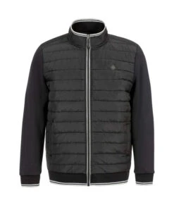 Veste Matelassée Noire pour Homme - Style Bi-Matière et Confort Chic -Terredemarins prod 7312 veste ml noir jipro 666x812 fc7ea0111e0b