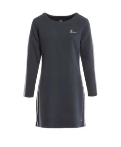 Tunique Femme Marine à Manches Longues et Col Bateau - Style Élégant
