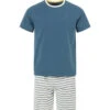 Ensemble Pyjama Homme Confortable - T-Shirt et Short Rayé Bleu -Terredemarins prod 7381 pyjama bleu orage nimoi 666x812 fc7ea0111e0b