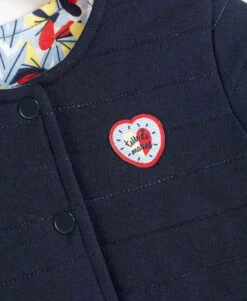 Veste Réversible 2-en-1 pour Fille - Bleu Marine et Imprimé 10 Veste Réversible 2-en-1 pour Fille - Bleu Marine et Imprimé -Terredemarins prod 7498 veste ml indigo jolia 666x812 fc7ea0111e0b