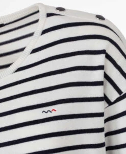 Pull Marinière Femme à Rayures - Chandail Tricot Chic et Confortable 9 Pull Marinière Femme à Rayures - Chandail Tricot Chic et Confortable -Terredemarins prod 7553 pull raye blanc bleu hicha 666x812 fc7ea0111e0b