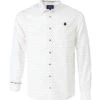 Chemise Blanche Homme Ajustée avec Détails Imprimés Exclusifs