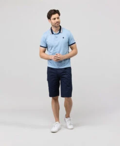 Bermuda Homme Bleu Marine avec Ceinture Élastiquée