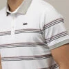 Polo Rayé Blanc et Multicolore pour Homme - Style Marin en Pur Coton