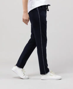 Pantalon 7/8ème Femme Bleu Marine en Jersey Milano - SIERRA