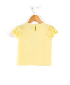 T-shirt Jaune pour Fille avec Imprimé Multicolore et Détails Fantaisie -Terredemarins prod 7821 tee shirt mc jaune blanchi adove 666x812 fc7ea0111e0b