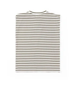 Débardeur Rayé Kaki Femme - Style Marinière avec Boutons Dorés 11 Débardeur Rayé Kaki Femme - Style Marinière avec Boutons Dorés -Terredemarins prod 7891 tee shirt mc fond grege raye kaki taura 666x812 fc7ea0111e0b