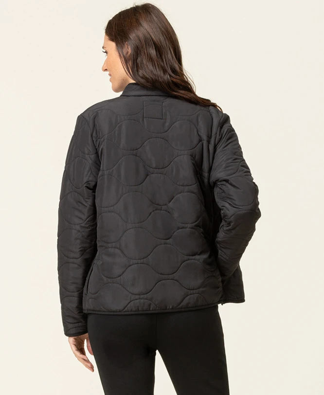 Veste Polaire Matelassée Femme Noire - Chaude et Élégante 4 Veste Polaire Matelassée Femme Noire - Chaude et Élégante – Image 2