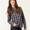 Chemise à Carreaux Femme en Flanelle Douce - Coupe Ajustée avec Lurex 1 Chemise à Carreaux Femme en Flanelle Douce - Coupe Ajustée avec Lurex -Terredemarins prod 8066 chemise chemisier ml carreaux indigo celosie 666x812 fc7ea0111e0b