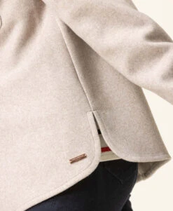 Veste Surchemise Beige en Polyester Recyclé pour Femme -Terredemarins prod 8083 veste ml beige chine verdie 666x812 fc7ea0111e0b