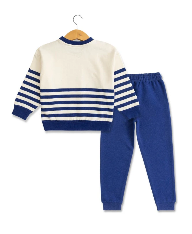 WARRANT Ensemble Jogging Bleu Enfant - Pull et Pantalon Fille 4 WARRANT Ensemble Jogging Bleu Enfant - Pull et Pantalon Fille – Image 2