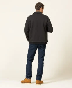 Veste Zippée Noire en Molleton avec Doublure Sherpa Homme 15 Veste Zippée Noire en Molleton avec Doublure Sherpa Homme -Terredemarins prod 8173 veste ml noir vesma 666x812 fc7ea0111e0b