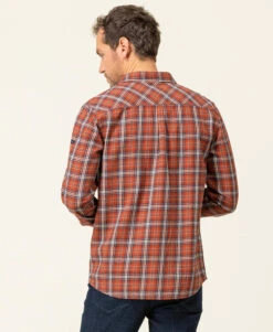 Chemise Homme à Carreaux Rouille - Style Décontracté Chic -Terredemarins prod 8180 chemise chemisier ml carreaux rouille caromu 666x812 fc7ea0111e0b