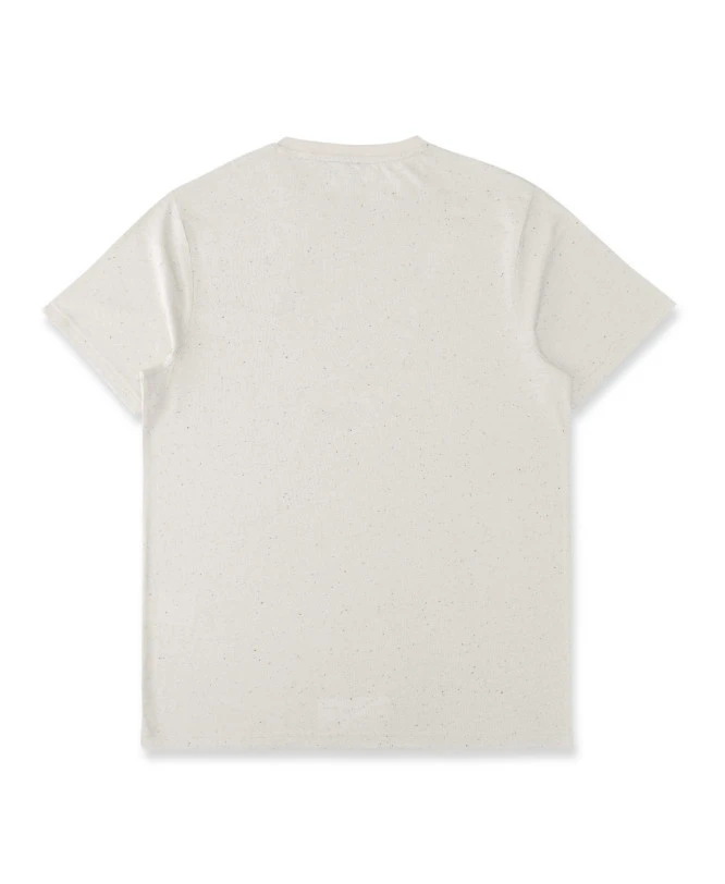 T-shirt Homme Manches Courtes Blanc Cassé à Col Tunisien 4 T-shirt Homme Manches Courtes Blanc Cassé à Col Tunisien – Image 2