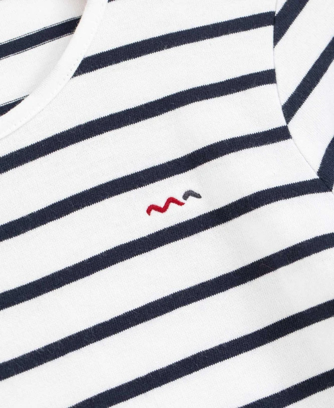 Marinière Fille Éco-conçue à Manches Longues - Style Marin Classique 5 Marinière Fille Éco-conçue à Manches Longues - Style Marin Classique – Image 3