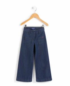 Jean Large pour Fille - Pantalon Denim Tendance avec Taille Ajustable