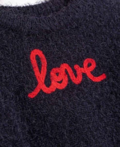 Pull Fille en Maille à Poils Bleu Marine avec Motif Love 7 Pull Fille en Maille à Poils Bleu Marine avec Motif Love -Terredemarins prod 8294 pull indigo karenat 666x812 fc7ea0111e0b