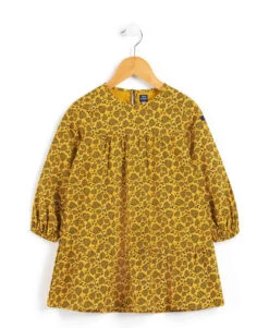 Robe Jaune Fille Manches Longues en Flanelle - Style Ocre Éclatant 7 Robe Jaune Fille Manches Longues en Flanelle - Style Ocre Éclatant -Terredemarins prod 8301 robe ml imprime jaune ocre raviso 666x812 fc7ea0111e0b