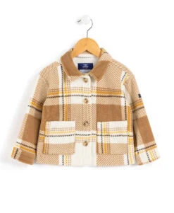 Veste Polaire Fille à Carreaux - Chaude et Confortable Vepolka