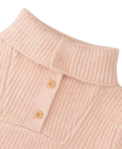 Robe en Tricot Rose pour Fille avec Col Camionneur Rajaca -Terredemarins prod 8333 robe ml rose rajaca 666x812 fc7ea0111e0b