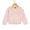Pull Sherpa Rose pour Fille - Confortable et Chaud avec Détails Tricot