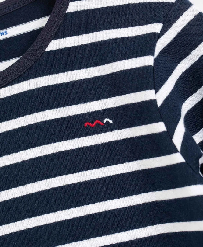 Marinière Garçon ECOGAL Éco-conçue - Rayures Bleu Marine et Blanc 5 Marinière Garçon ECOGAL Éco-conçue - Rayures Bleu Marine et Blanc – Image 3