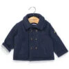Caban Marin Bleu Marine pour Bébé Garçon - Manteau Polaire Chaud