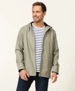 Ciré Homme Kaki Clair Doublé Polaire - Imperméable et Coupe-Vent