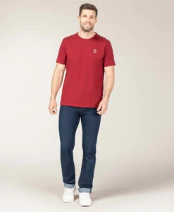 T-shirt Col Rond Homme Rouge Grenat - Finition Premium et Style Moderne -Terredemarins prod 8597 tee shirt mc grenat tapor 666x812 fc7ea0111e0b