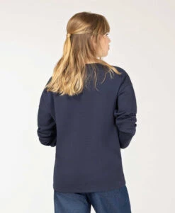 Terre de Marins T-shirt Femme Manches Longues Col Bateau Bleu Marine -Terredemarins prod 8659 tee shirt ml indigo meritage 666x812 fc7ea0111e0b