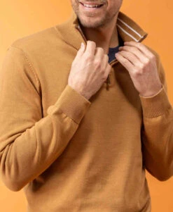 Pull Col Camionneur Camel pour Homme - Maille Chaleureuse et Élégante -Terredemarins prod 8664 pull camel kamion 666x812 fc7ea0111e0b