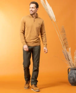 Pull Col Camionneur Camel pour Homme - Maille Chaleureuse et Élégante -Terredemarins prod 8667 pull camel kamion 666x812 fc7ea0111e0b