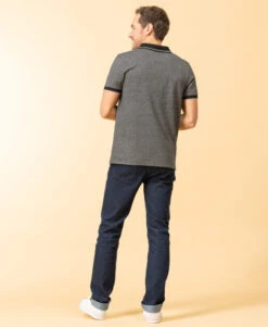 Polo Homme Gris Chiné - Style Casual Chic & Jersey Micro Jacquard 11 Polo Homme Gris Chiné - Style Casual Chic & Jersey Micro Jacquard -Terredemarins prod 8797 polo mc gris chine ojak 666x812 fc7ea0111e0b