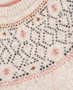 Pull de Noël Fille en Tricot Jacquard Doux - Style Marine Exclusif -Terredemarins prod 8805 pull beige chine kyma 666x812 fc7ea0111e0b