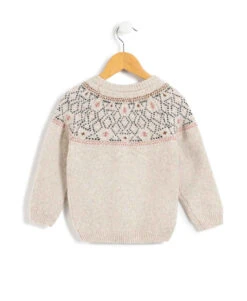 Pull de Noël Fille en Tricot Jacquard Doux - Style Marine Exclusif -Terredemarins prod 8806 pull beige chine kyma 666x812 fc7ea0111e0b