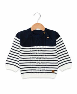 Pull Marin Ouverture épaule Bébé Garçon