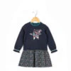 Robe Fille 2-en-1 Bleu Indigo à Manches Longues - Look Sweat et Jupe 1 Robe Fille 2-en-1 Bleu Indigo à Manches Longues - Look Sweat et Jupe -Terredemarins prod 8881 robe ml bleu indigo claket 666x812 fc7ea0111e0b