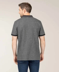 Polo Homme Gris Chiné - Style Casual Chic & Jersey Micro Jacquard 8 Polo Homme Gris Chiné - Style Casual Chic & Jersey Micro Jacquard -Terredemarins prod 9036 polo mc gris chine ojak 666x812 fc7ea0111e0b