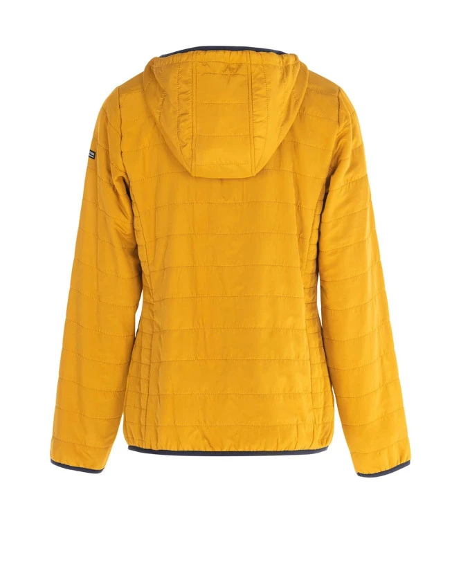 Veste Matelassée Jaune pour Femme avec Capuche et Intérieur Polaire 4 Veste Matelassée Jaune pour Femme avec Capuche et Intérieur Polaire – Image 2