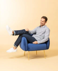 Chemise Blanche Homme à Imprimé Gris - Coupe Ajustée Élégante 11 Chemise Blanche Homme à Imprimé Gris - Coupe Ajustée Élégante -Terredemarins prod 9114 chemise chemisier ml imprime gris caflo 666x812 fc7ea0111e0b