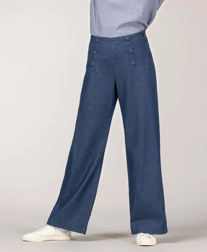 Jean à Ponts Femme Évasé - Coupe Taille Haute Chic 3 Jean à Ponts Femme Évasé - Coupe Taille Haute Chic