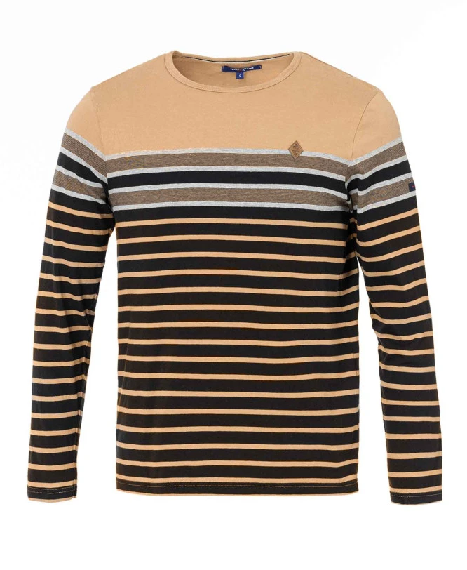 Marinière Homme Galbord - Manches Longues Noir et Sable 3 Marinière Homme Galbord - Manches Longues Noir et Sable