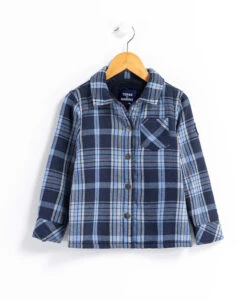 Surchemise à Carreaux Garçon - Veste Chaude avec Doublure Micro-Polaire
