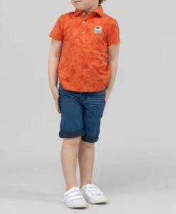 Copalo Boys' Pumpkin Orange Short Sleeve Polo with Exclusive Jungle Print 9 Copalo Boys' Pumpkin Orange Short Sleeve Polo with Exclusive Jungle Print -Terredemarins prod 9258 polo mc orange citrouille copalo 666x812 fc7ea0111e0b