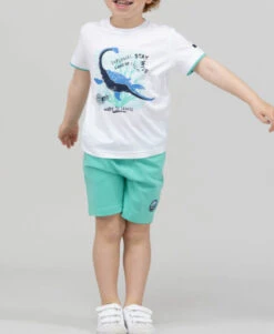 Bermuda Garçon Vert avec Taille Élastiquée et Cordon de Serrage -Terredemarins prod 9300 bermuda vert menthe a l eau lomey 666x812 fc7ea0111e0b