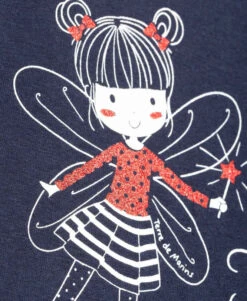 Vistao Indigo Blue Long Sleeve Dress for Girls -Terredemarins prod 942 robe ml bleu indigo vistao 666x812 fc7ea0111e0b