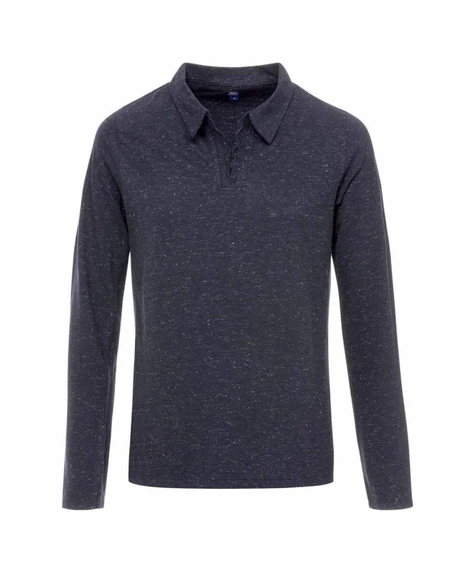 Polo Lapsi Femme Manches Longues Marine avec Détails Lurex 3 Polo Lapsi Femme Manches Longues Marine avec Détails Lurex