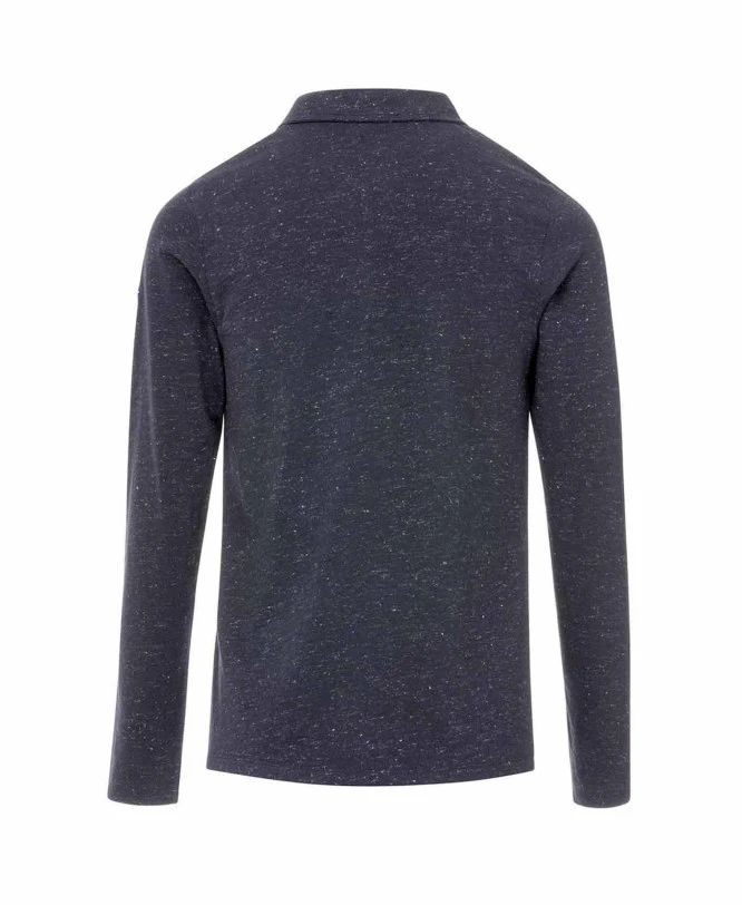 Polo Lapsi Femme Manches Longues Marine avec Détails Lurex 4 Polo Lapsi Femme Manches Longues Marine avec Détails Lurex – Image 2