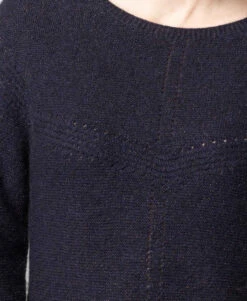 Pull Femme Kaliso en Laine et Alpaga - Made in France Bleu Marine -Terredemarins prod 9631 pull indigo kaliso 666x812 fc7ea0111e0b